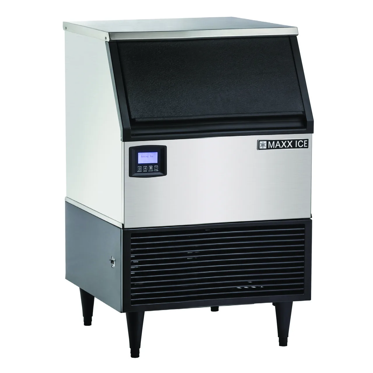Maxx Ice MIM200NH 24" Air Cooled Half Cube 199 lb Undercounter Ice Machine with 75 lb Bin