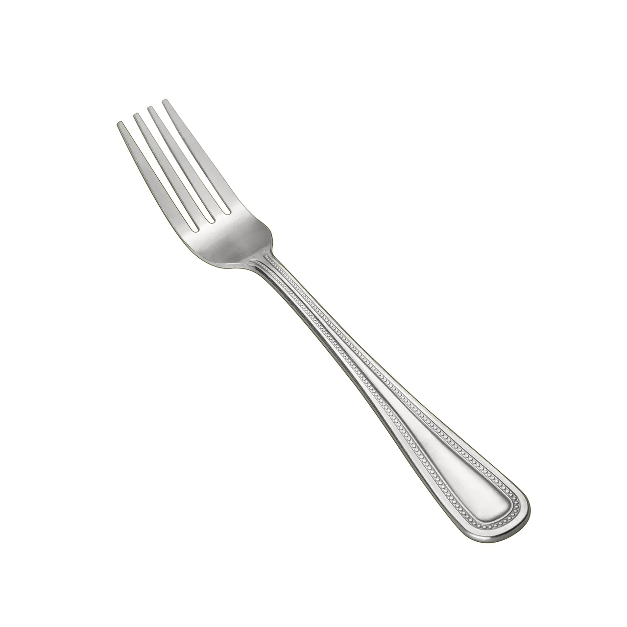 CAC China 2008-05 Pearl Dinner Fork, 7.5" Length, Heavy Weight, 18/0 Stainless Steel - 1 Dozen