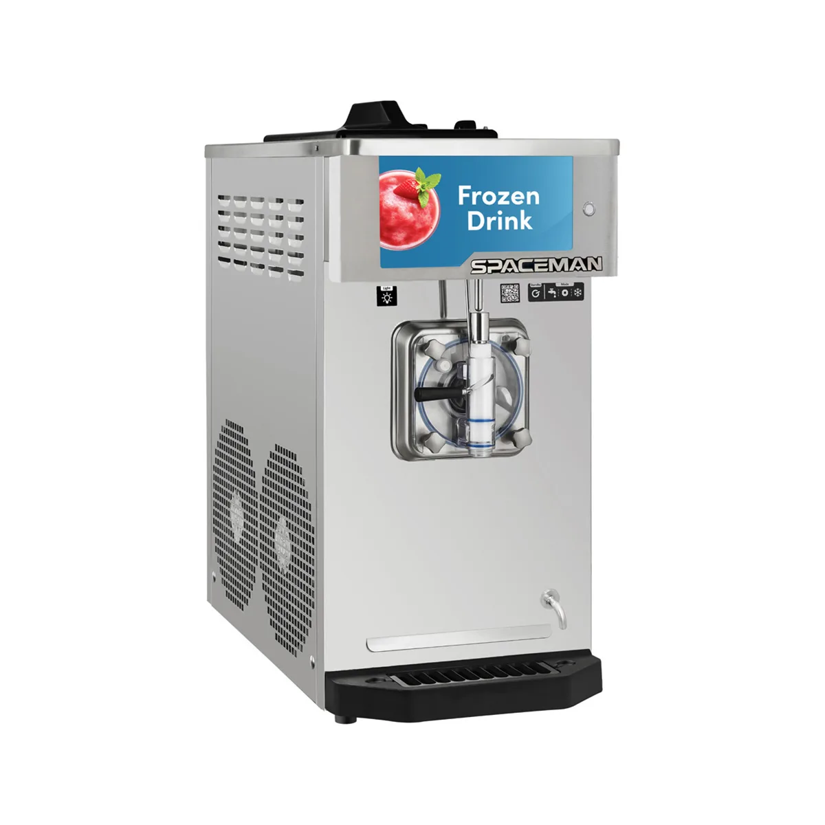 Spaceman 6650-C Cylinder Type Frozen Beverage Machine, Air Cooled w/16qt. Hopper, 1-3/4hp - Single
