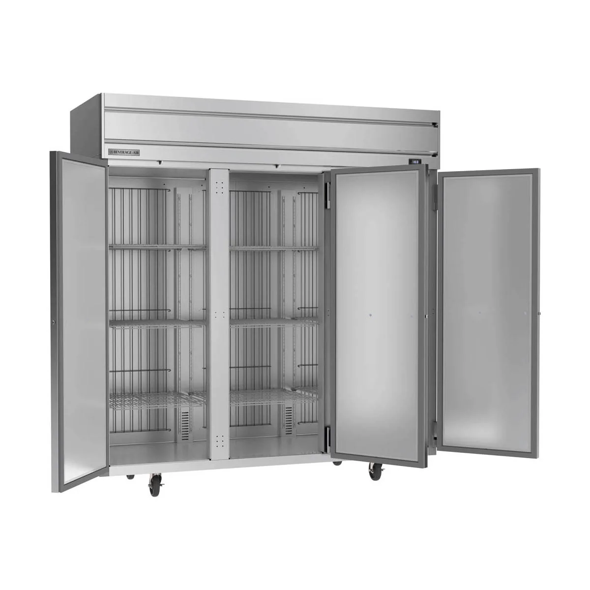 Beverage Air HFS3HC-1S 78" 3-Solid Door Reach-In Freezer, Top Mounted, 69.1 cu. ft., Stainless Steel Front
