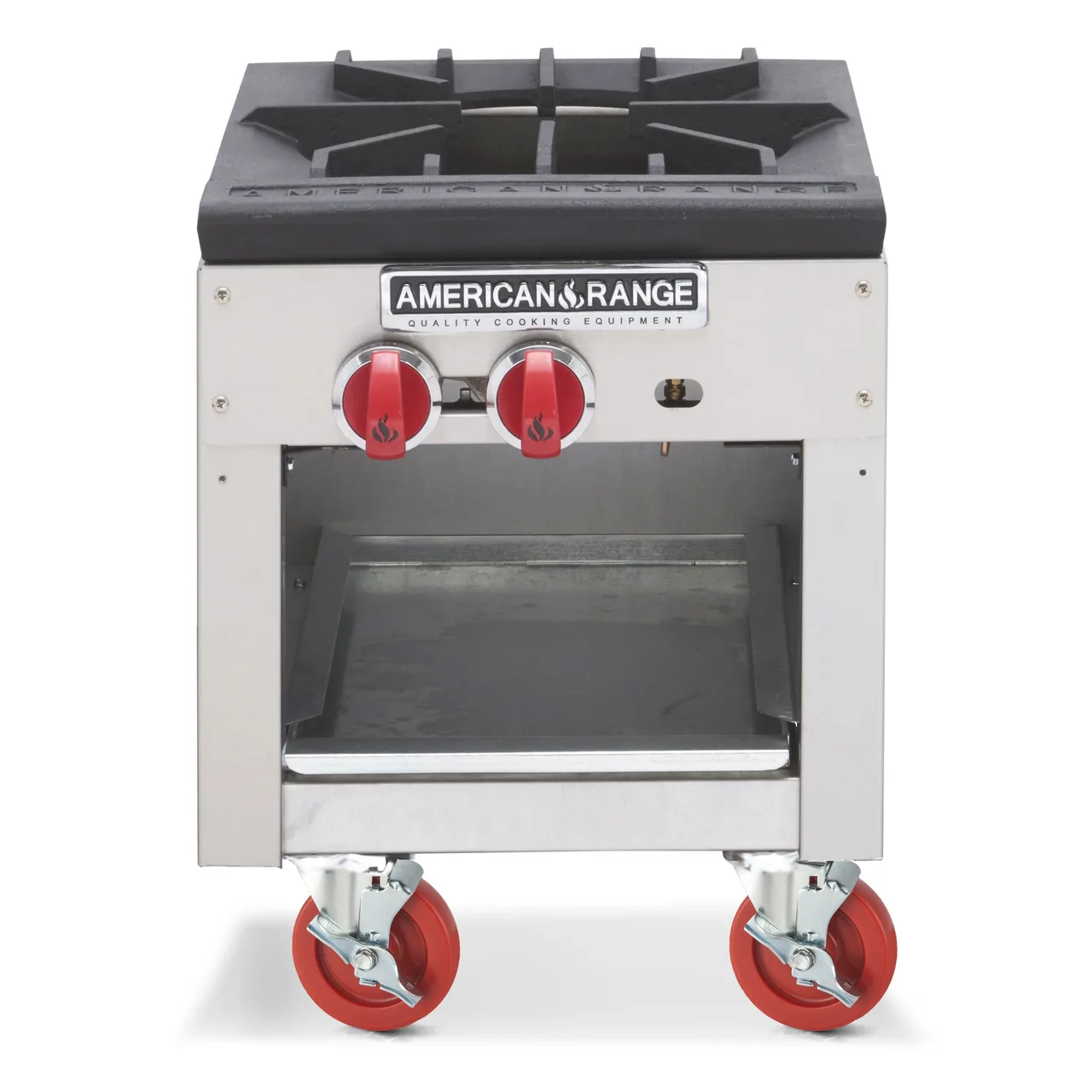 American Range ARSP-18 18" Gas Stock Pot Range w/ (1) Three Ring Burner, Manual Control, 90.000 BTU