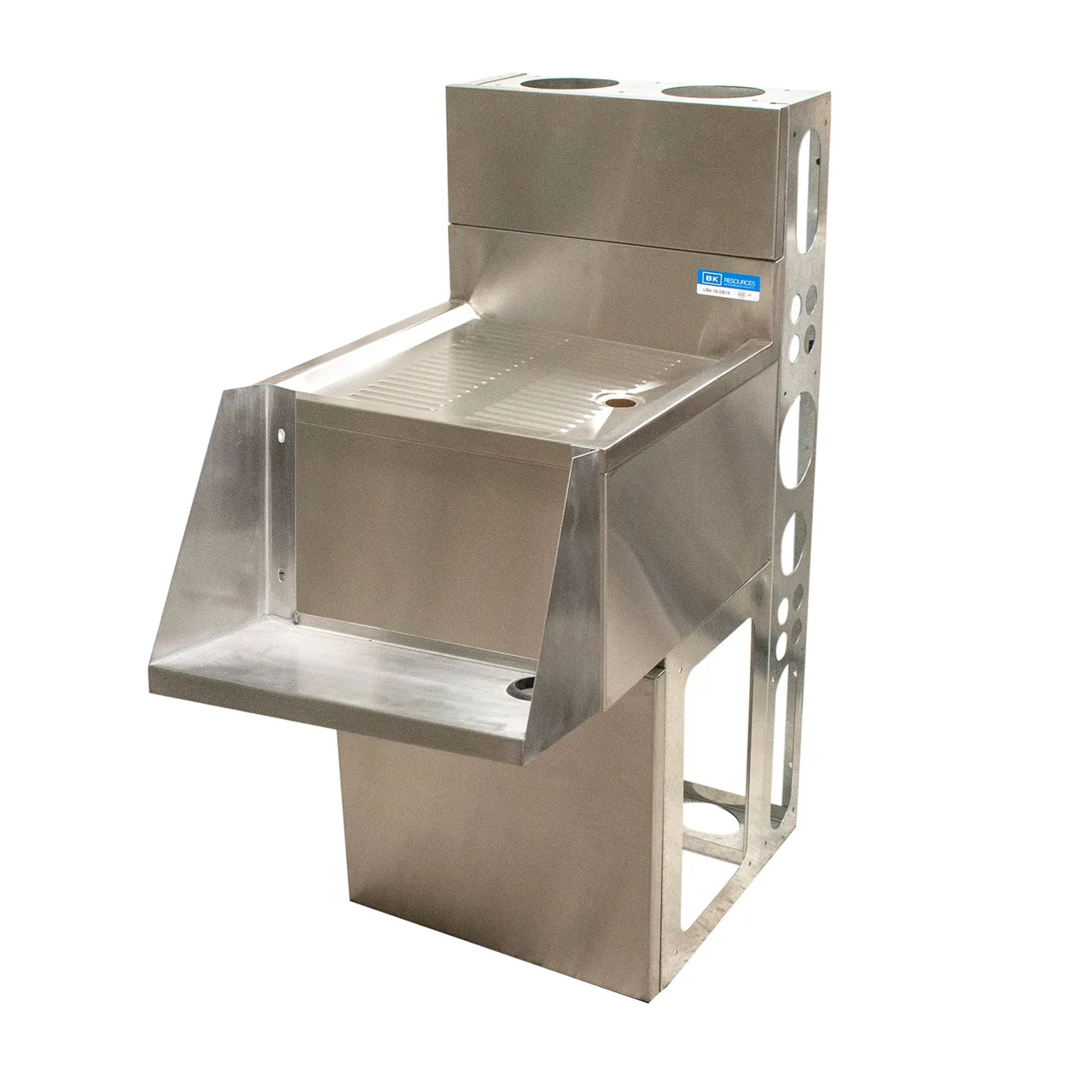 BK Resources UBDW-18-BDMX12 Underbar Blender Station with Drainboard