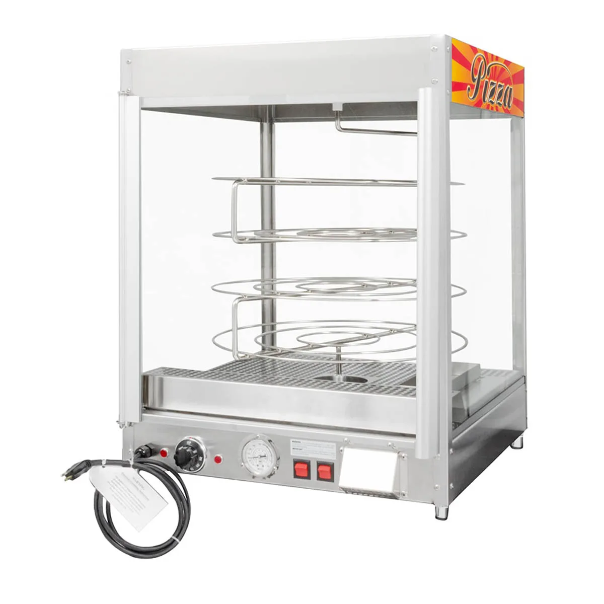 Doyon DRPR4 22" Full Service Countertop Food Warmer/Display Case, 4 Shelves