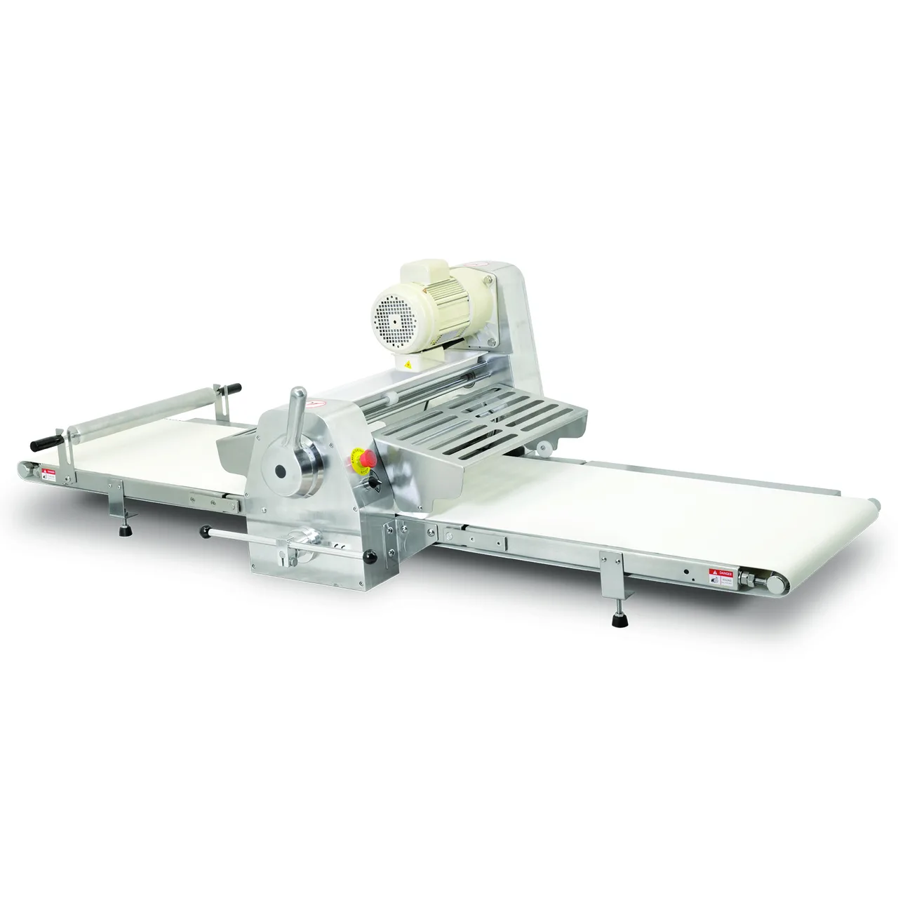 Omcan USA 42154 Countertop Reversible Dough Sheeter, 20-1/2" Rollers with Foldable Tables, 3/4 Hp