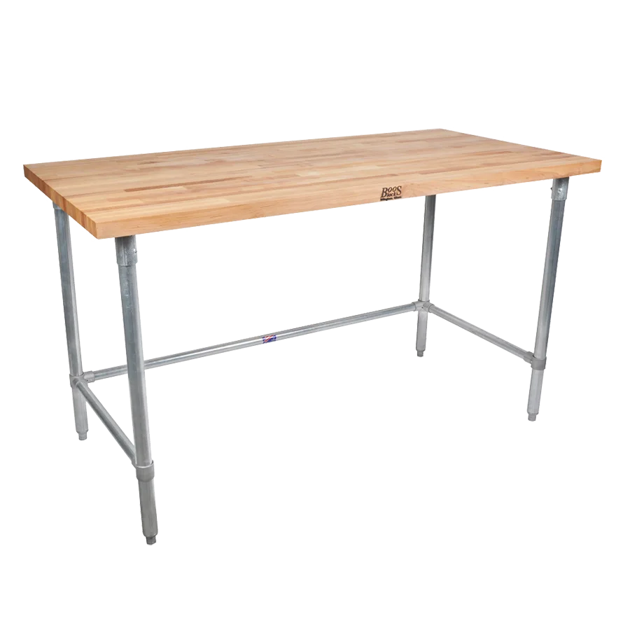John Boos JNB03-X Work Table, Wood Top, 60"W X 24"D X 35"H Overall Size