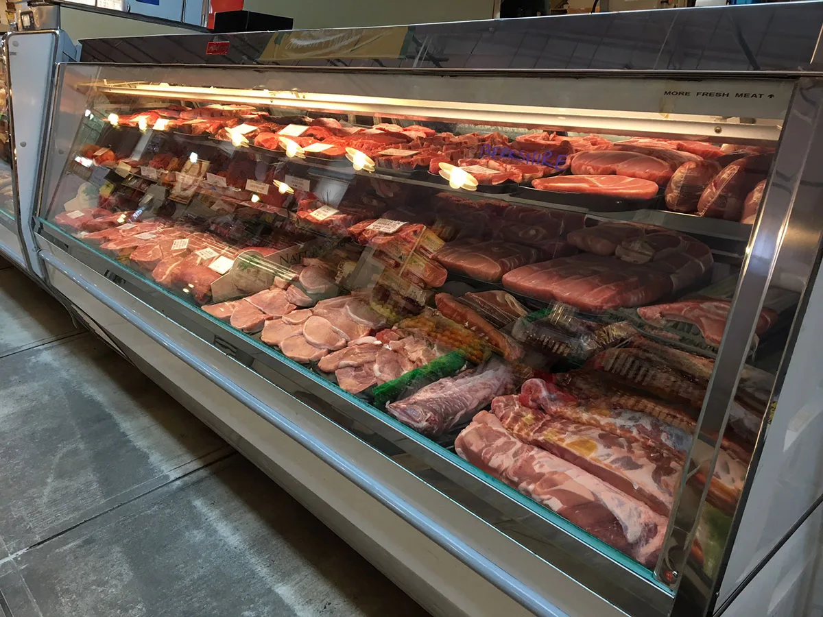 Howard-McCray SC-CMS40E-10-LED 125" Single Duty Flat Refrigerated Meat Display Case