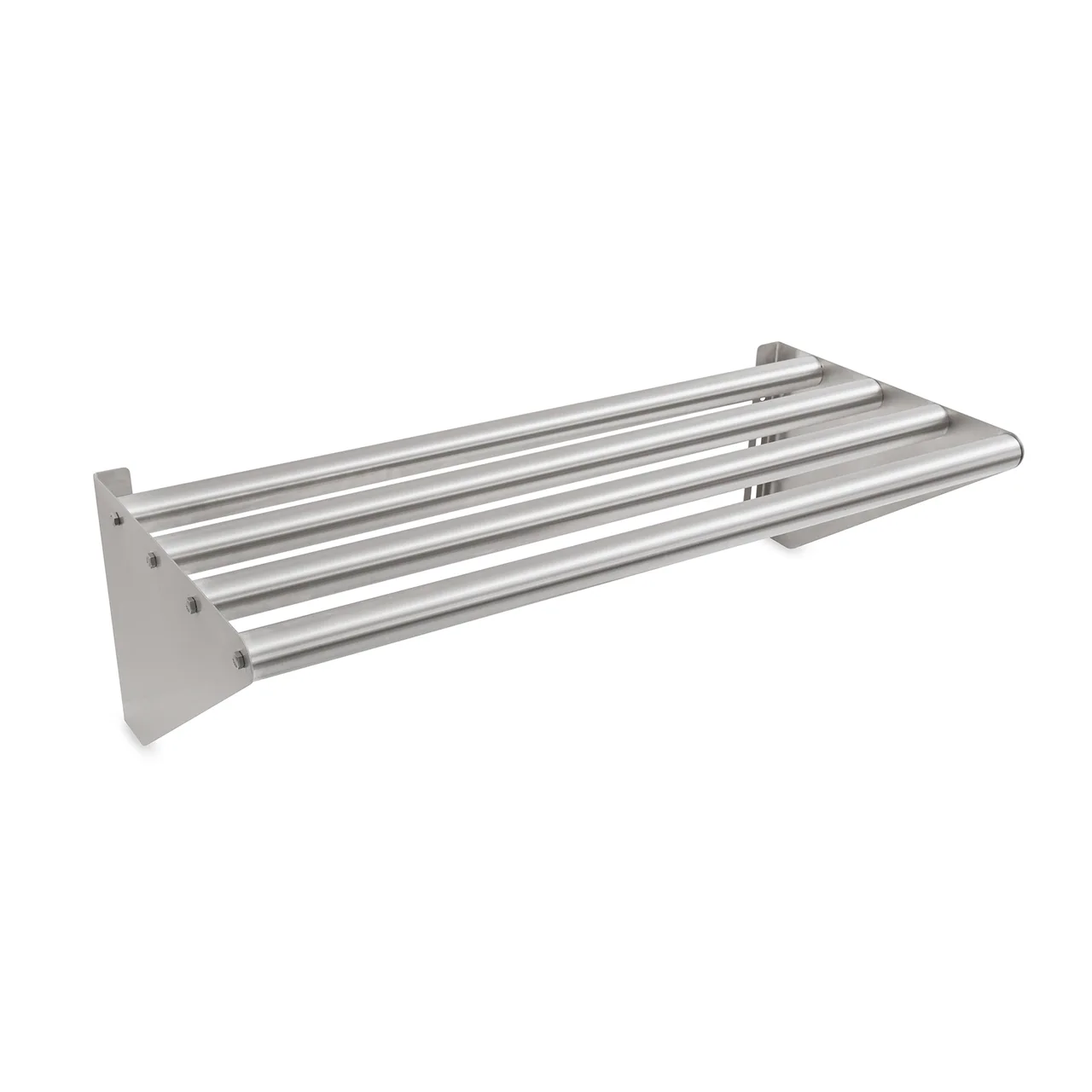 John Boos BHS1636-T 36"W x 16"D Stainless Steel Wall Mounted Tubular Shelf, Satin Finish