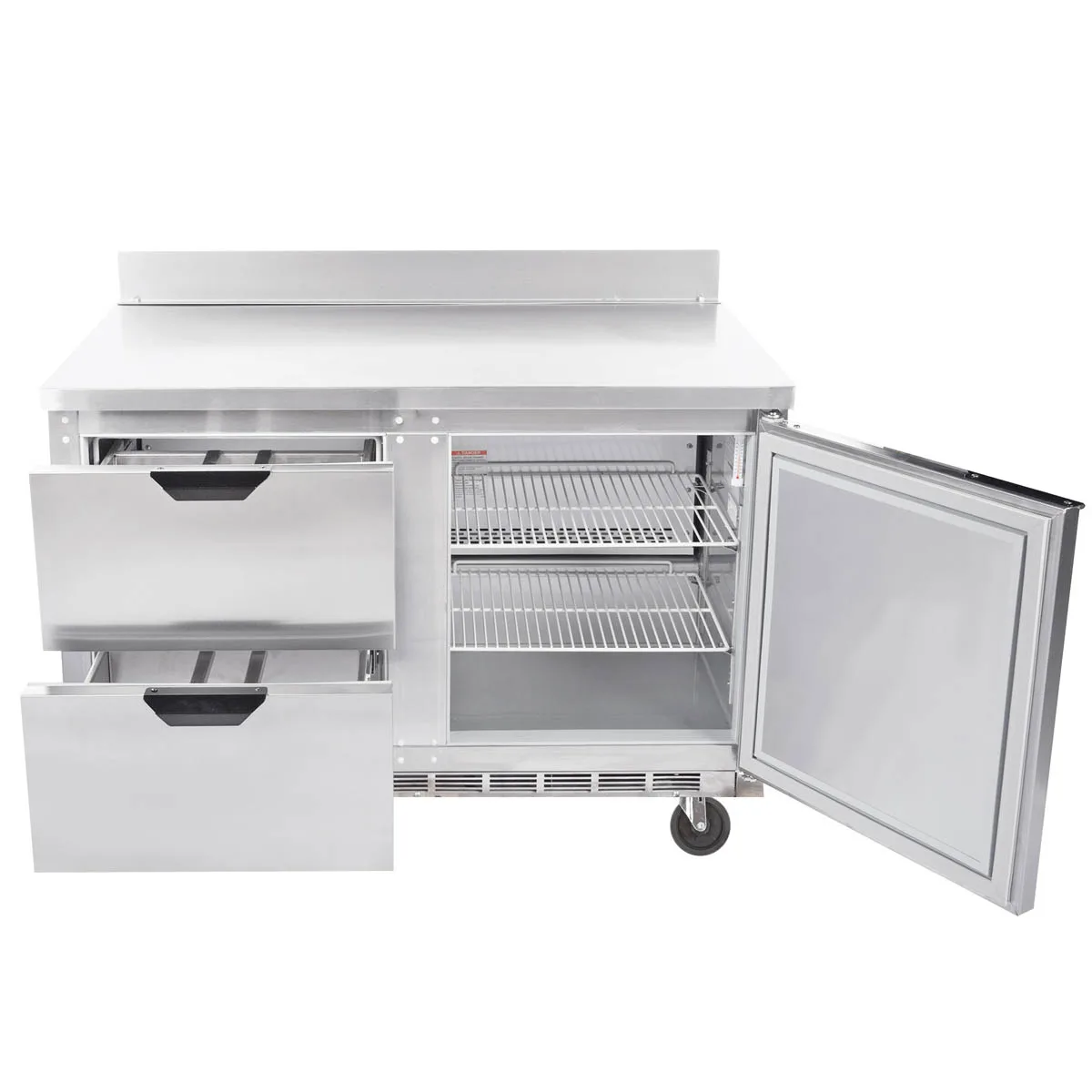 Beverage Air WTFD48AHC-2 48" 2-Section Worktop Freezer w/ 2 Drawers & 1 Door, 11.4 cu. ft.