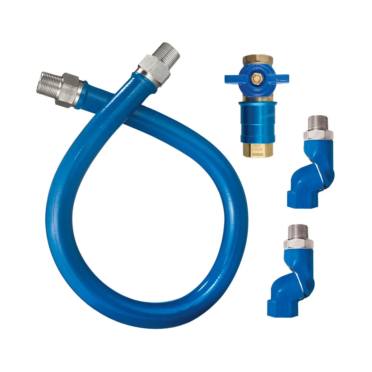Dormont 1675BPCF2S72 Safety Quik 72" Gas Connector Kit w/ Double Swivel MAX, 3/4" Diameter