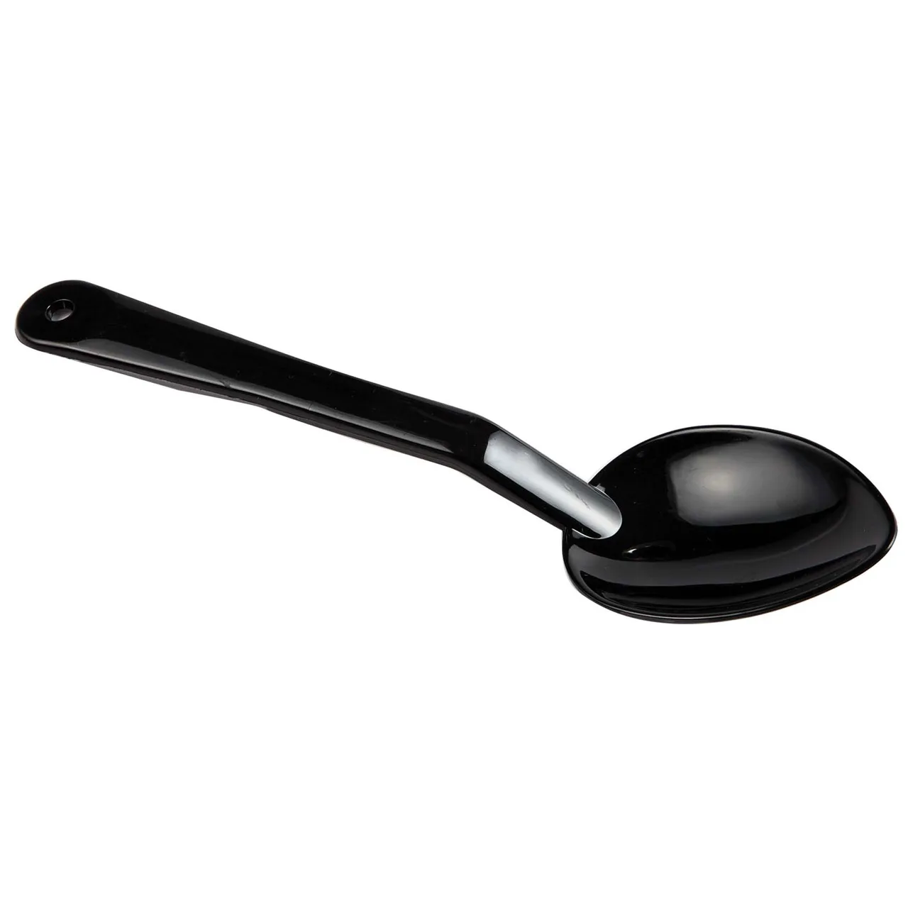 Omcan USA 80292 Serving Spoon, 13" Overall Length, Polycarbonate Plastic, Black - Individual