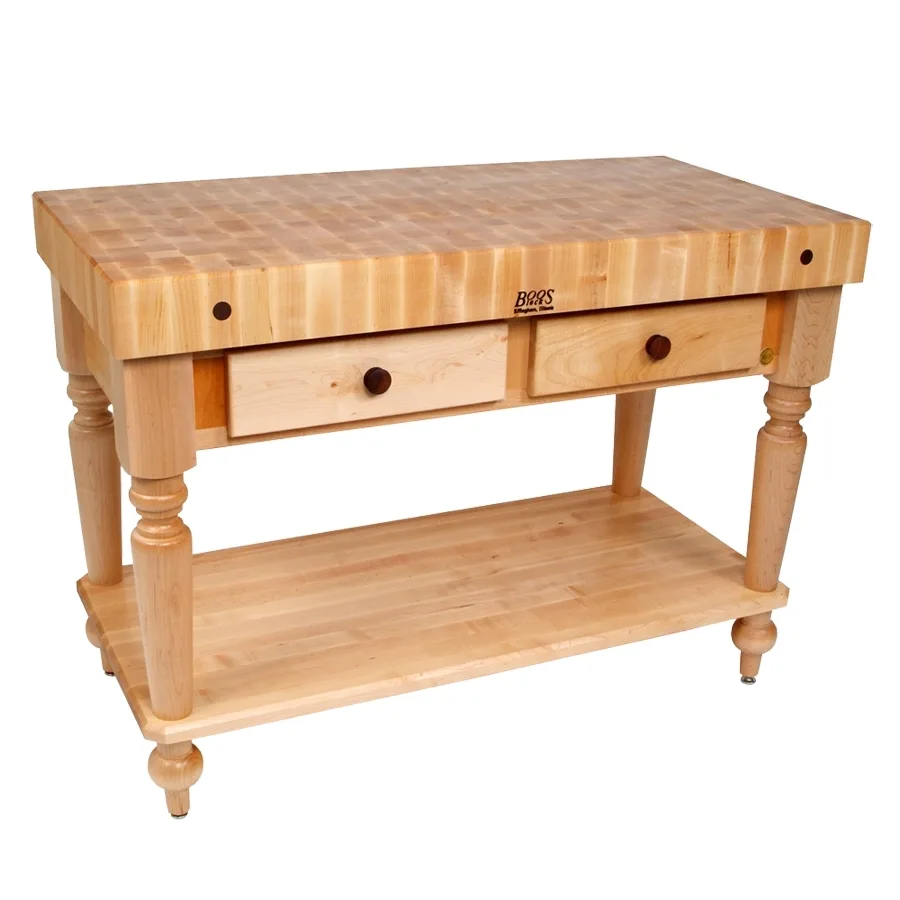 John Boos CUCR05-SHF Cucina Rustica Butcher Block