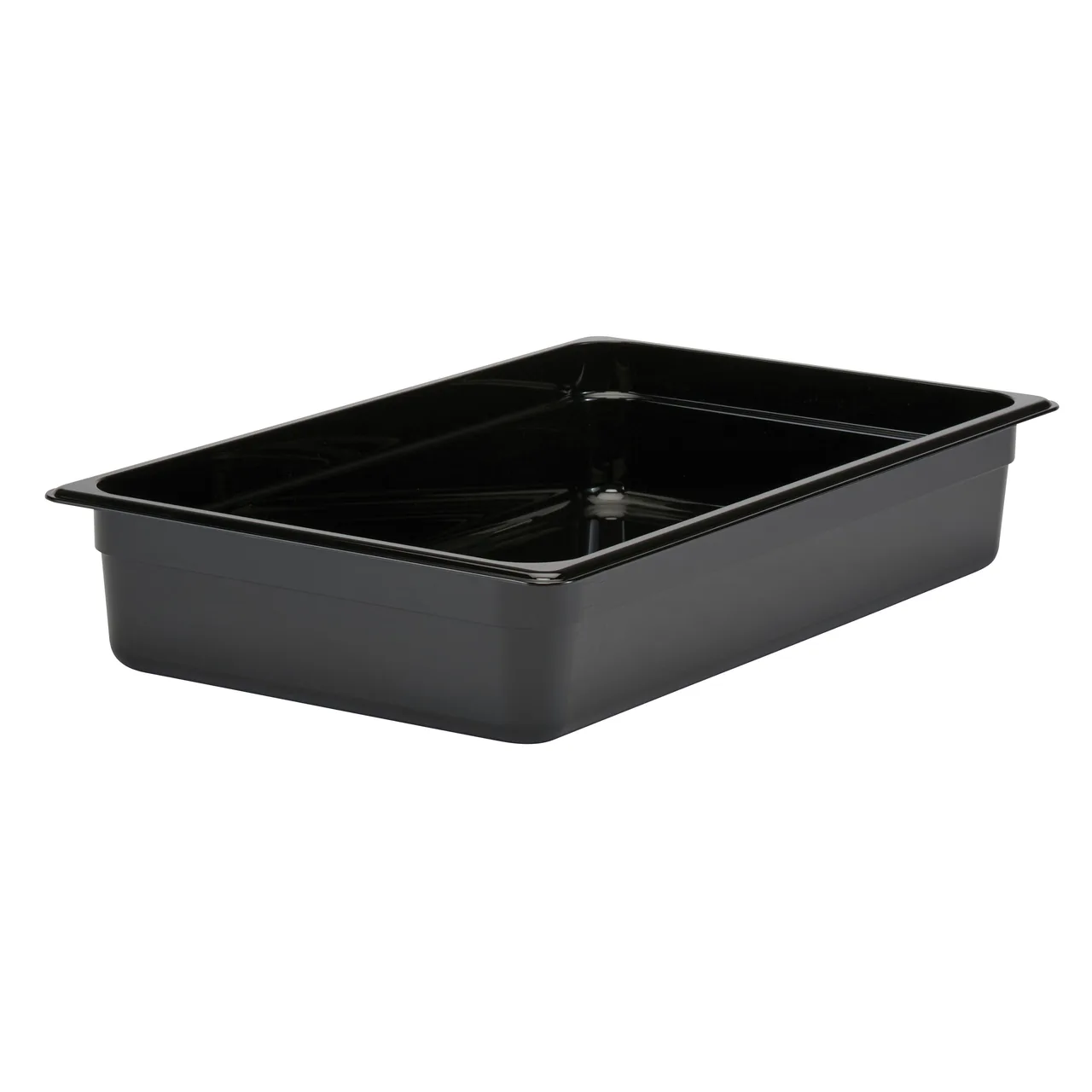 Cambro 14CW110 Food Pan – Full‑Size 13.7‑Quart, 4" Deep Polycarbonate Black, NSF
