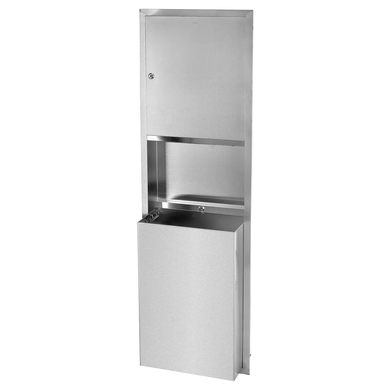 Alpine Industries ALP492 Paper Towel Dispenser & Waste Receptacle, 17" W