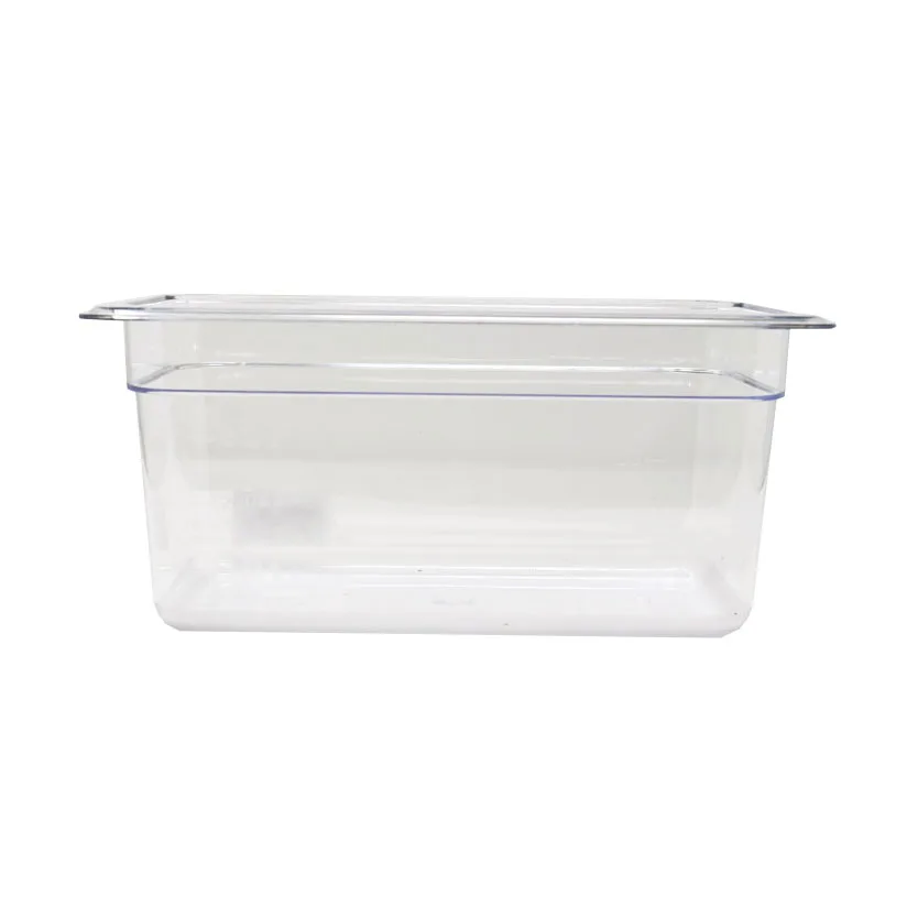Omcan USA 80059 1/3 Size Clear Polycarbonate Pan, 12-4/5" x 6-15/96" x 5-7/8" Deep, NSF