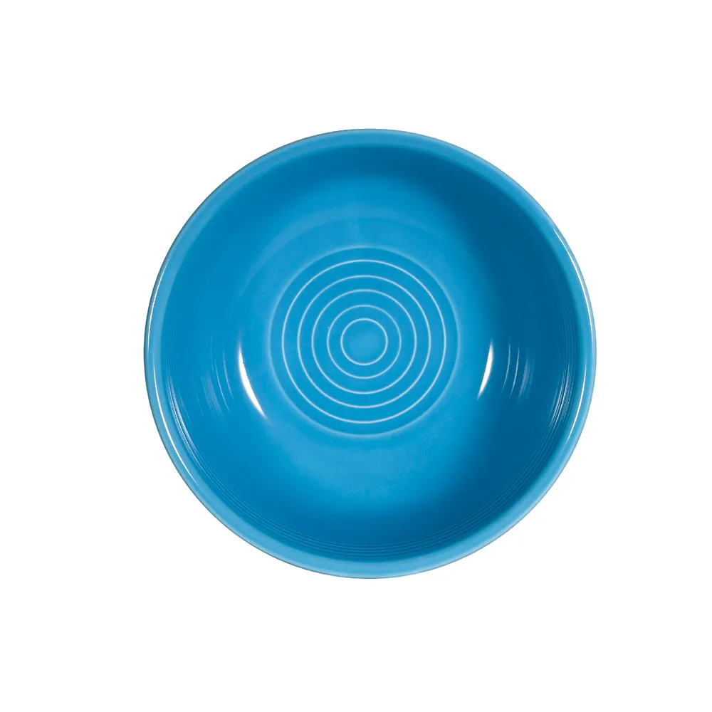 CAC China TG-15-PCK Tango Salad Bowl 12-1/2 Oz 5-3/4" Dia x 2-1/2" H Round Porcelain Peacock - Dozen