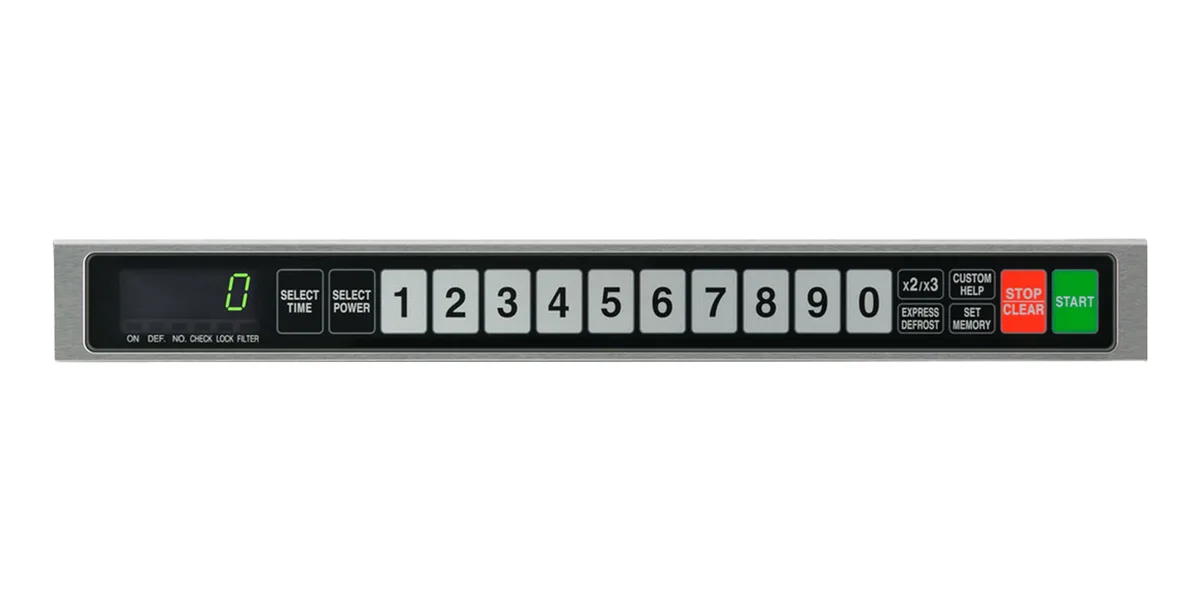 Sharp R-CD1800M 1800W TwinTouch Commercial Microwave Oven, 0.75 Cu Ft, Stainless Steel, 230-208V