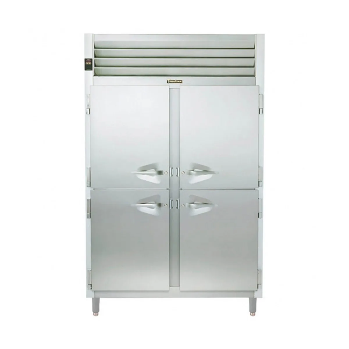 Traulsen RHT232WPUT-HHS 58" 2-Section Pass-Thru Refrigerator w/ 8 Half Solid Doors, Top Mount, 53.4 cu. ft.