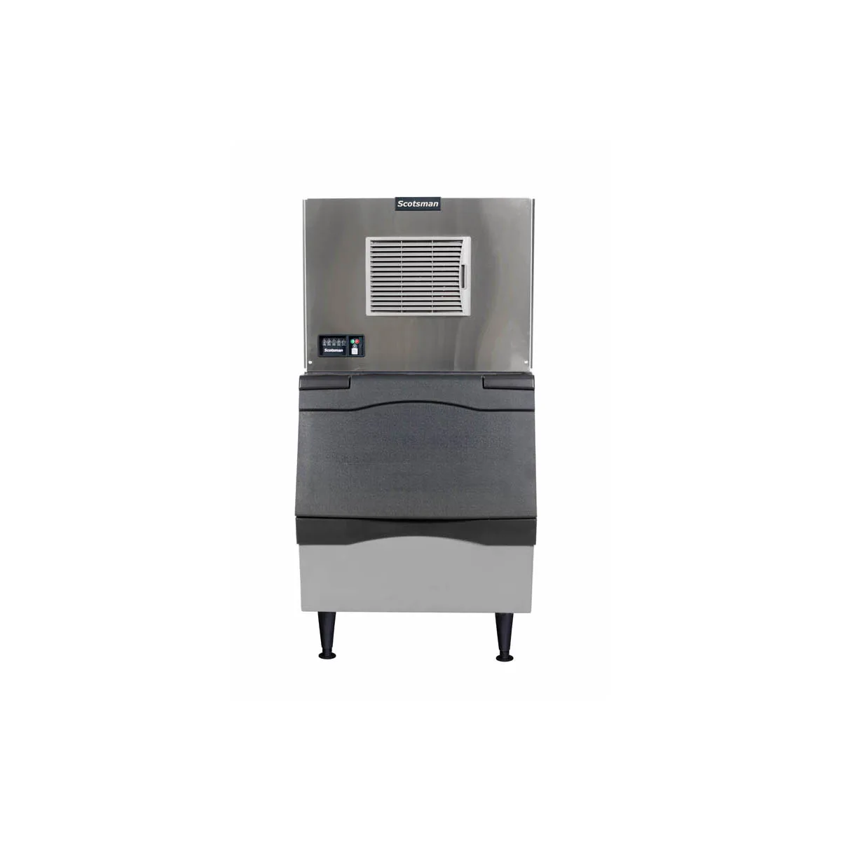 Scotsman MC0330SAX-1/B330P Air Cooled Half Cube 400 lb Ice Machine with Bin, 344 lb Storage