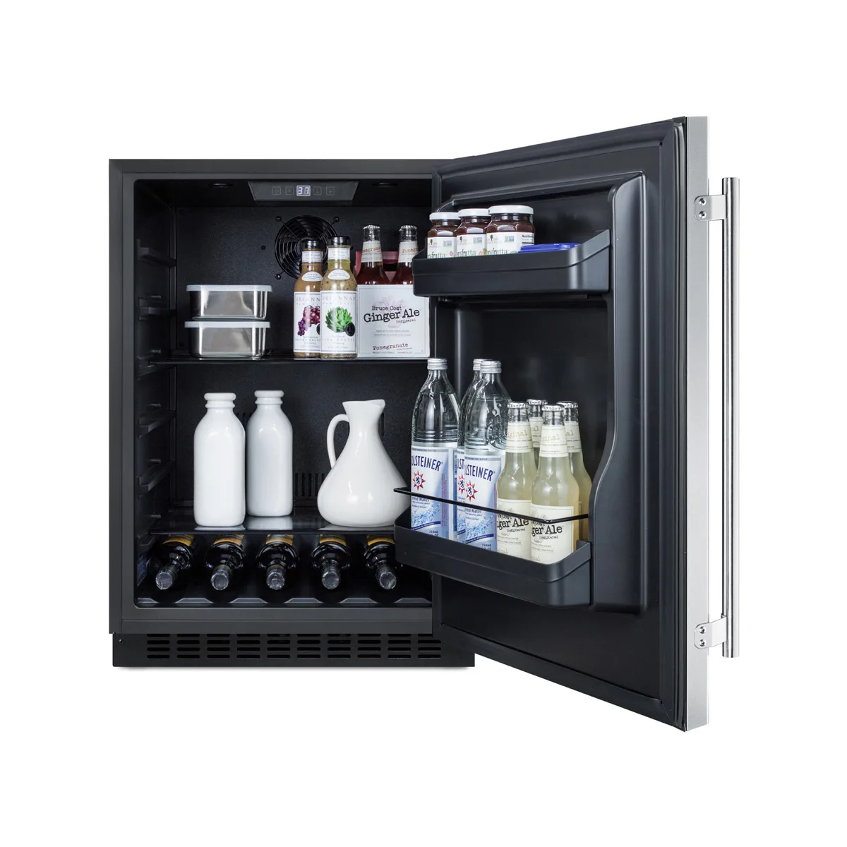 Summit AL54CSS 24" Built-in Undercounter Refrigerator, Stainless Steel, 4.8 cu. ft.
