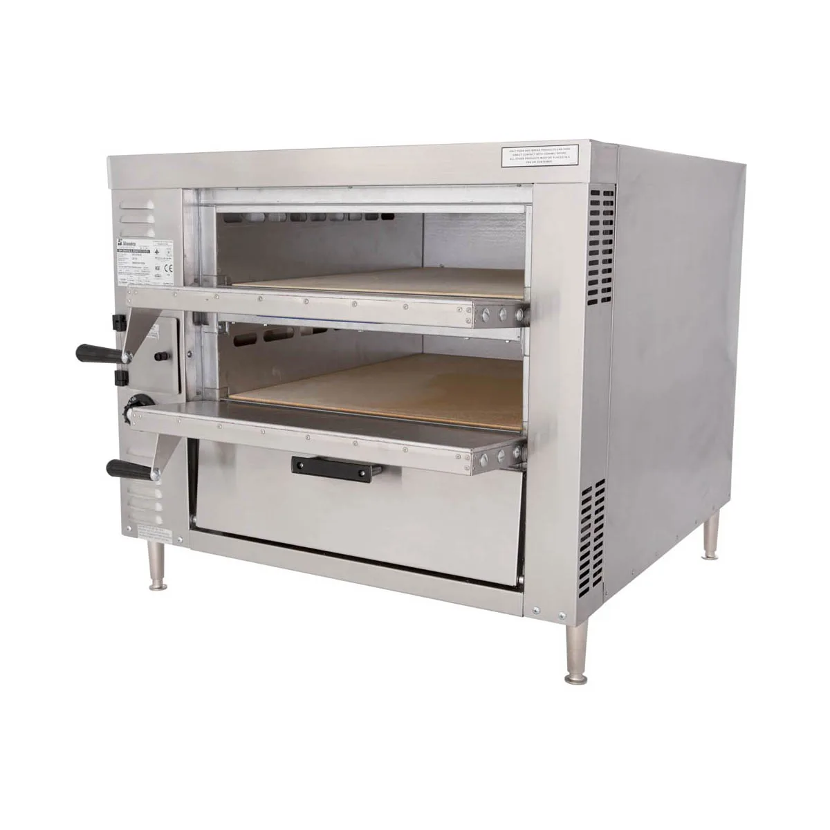 Bakers Pride GP51 32" Double Deck Gas Countertop Pizza Oven w/ 40,000 BTU, Stackable