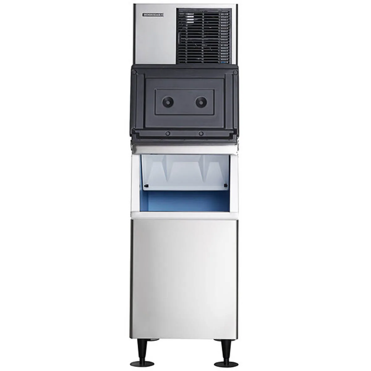 Hoshizaki KMD-860MAJ/BD-500SF Air Cooled Crescent 855 lb Ice Machine with Bin, 500 lb Storage