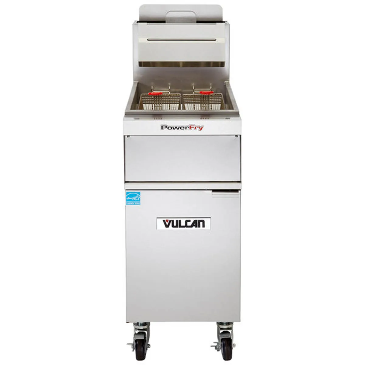 Vulcan 1VK85A 21" Floor Model Full Pot Gas Fryer, 90 lbs, 90.000 BTU