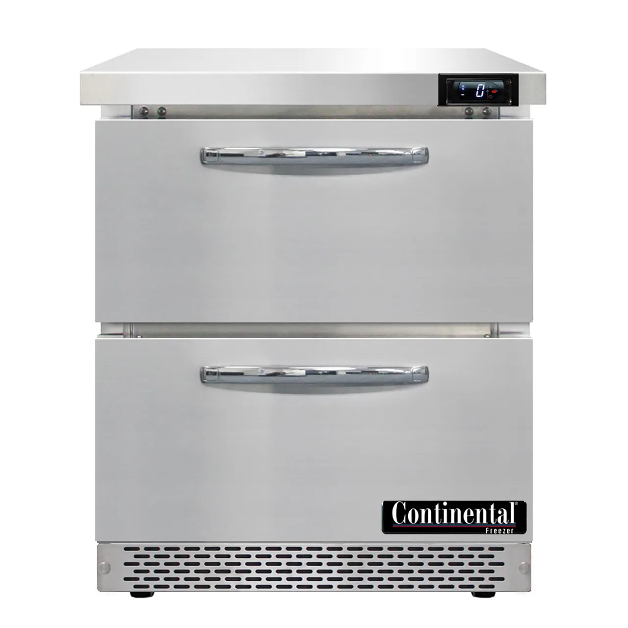 Continental Refrigerator SWF27N-FB-D 27" 1-Section Worktop Freezer w/ 2 Drawers, 7.4 cu. ft.