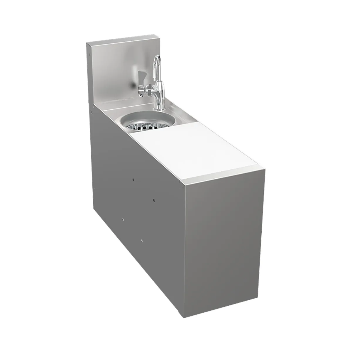 Krowne KR24-MC8 8" Underbar Sink Units, 1 Compartment without Drainboard
