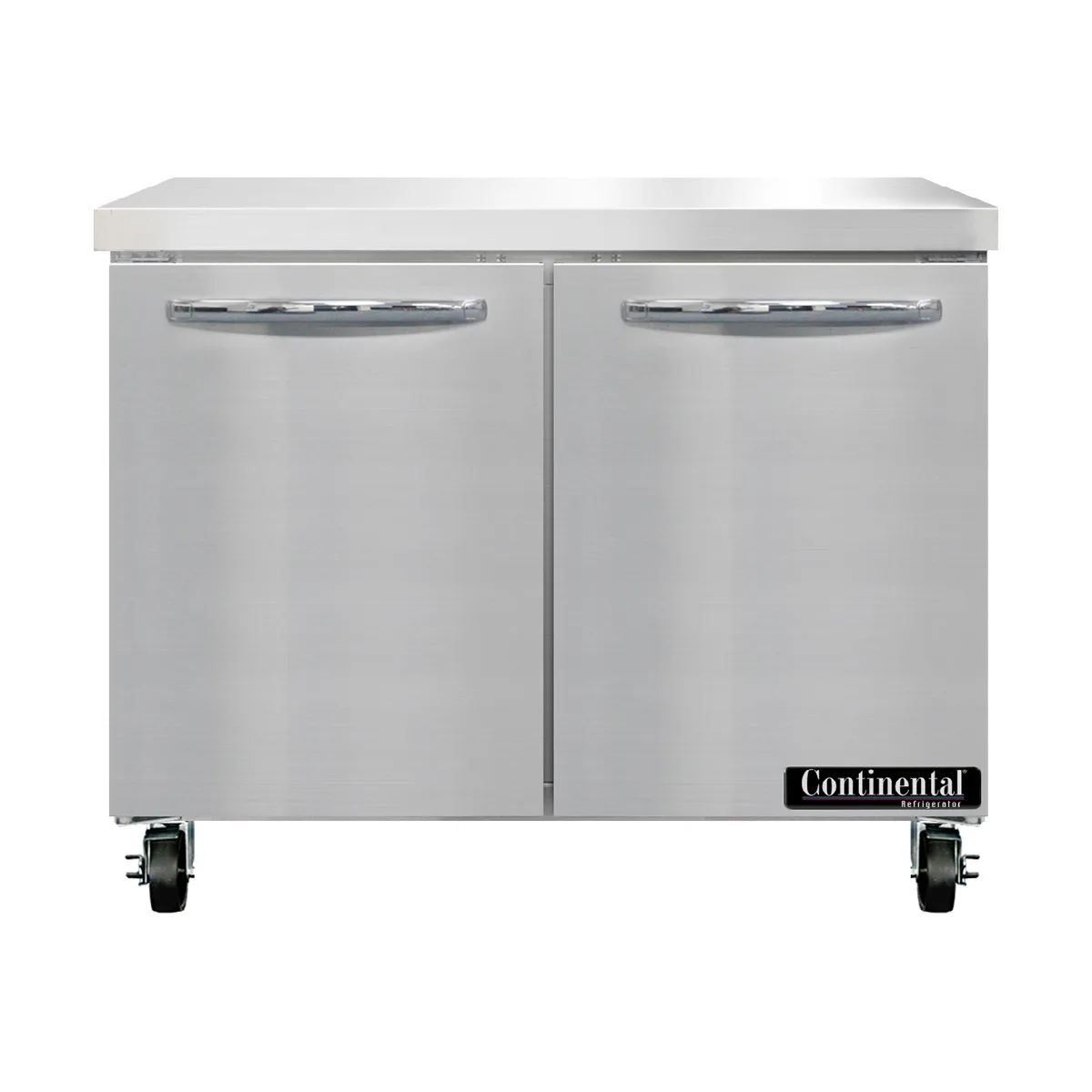 Continental Refrigerator SW36N 36" 2-Section WorkTop Refrigerator w/ 2 Doors, 10.3 cu. ft..