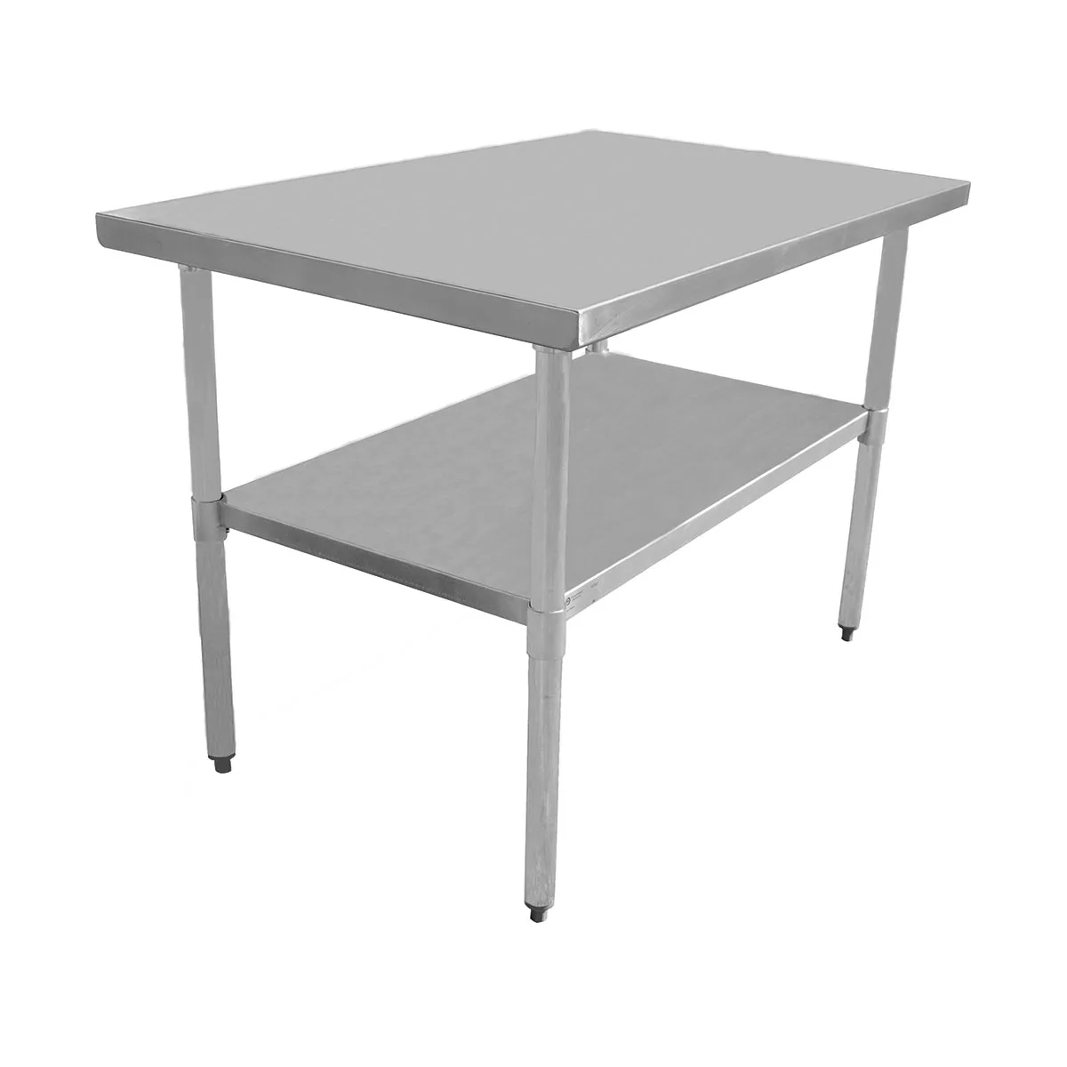 Serv-Ware T2496CWP-3 Standard Series Work Table, Stainless Steel Top / 96"W x 24"D -18/304