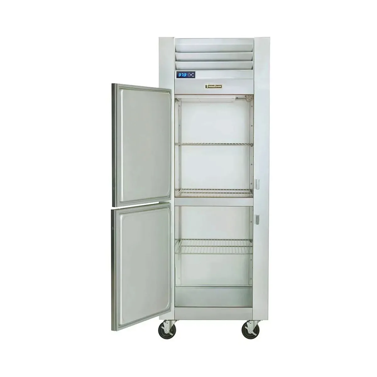 Traulsen G10044-032 30" 1-Section Pass-Thru Refrigerator w/ 4 Half Solid Doors (left hinged), R290 Refrigerant, 24.7 cu. ft.