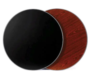 Klinger's Trading MB3042 Rectangular Table Top, 30x42, Reversible Mahogany/Black Laminate
