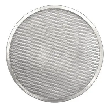Omcan USA 46740 Pizza Screen, 22" Diameter Round Seamless Heavy‑Duty Aluminum Professional Grade