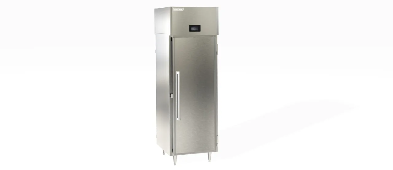 Delfield DSLHPT1-S 1-Section Pass-Thru Heated Holding Cabinet, 23.7 cu ft, 2 Solid Doors, 3 Adjustable Wire Shelves, 4.3" easyTouch Screen