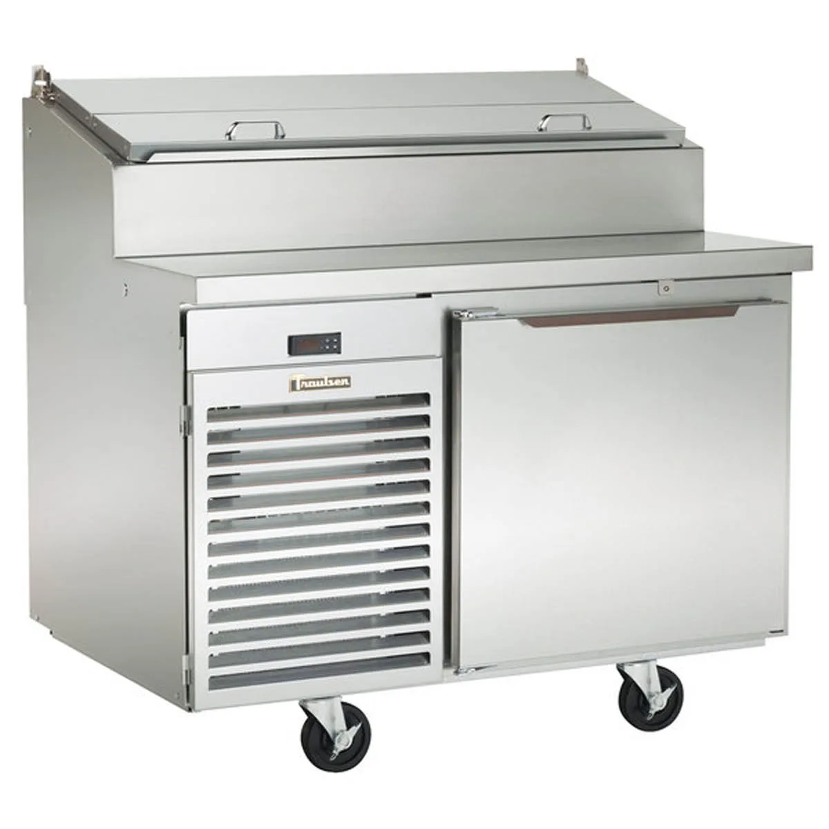 Traulsen TS048HT 48" 1-Section Refrigerated Pizza Prep Table w/ 1 Door, (6) 1/3 Pans