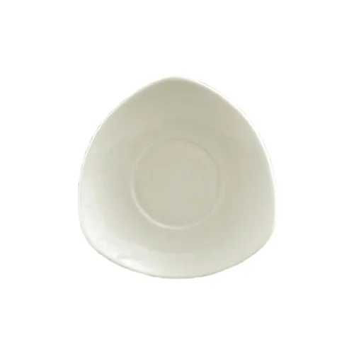CAC China SOH-36 - Stoneware Saucer, 5" x 5" x 0.75", White Ceramic, Microwave Safe - 1 Dozen