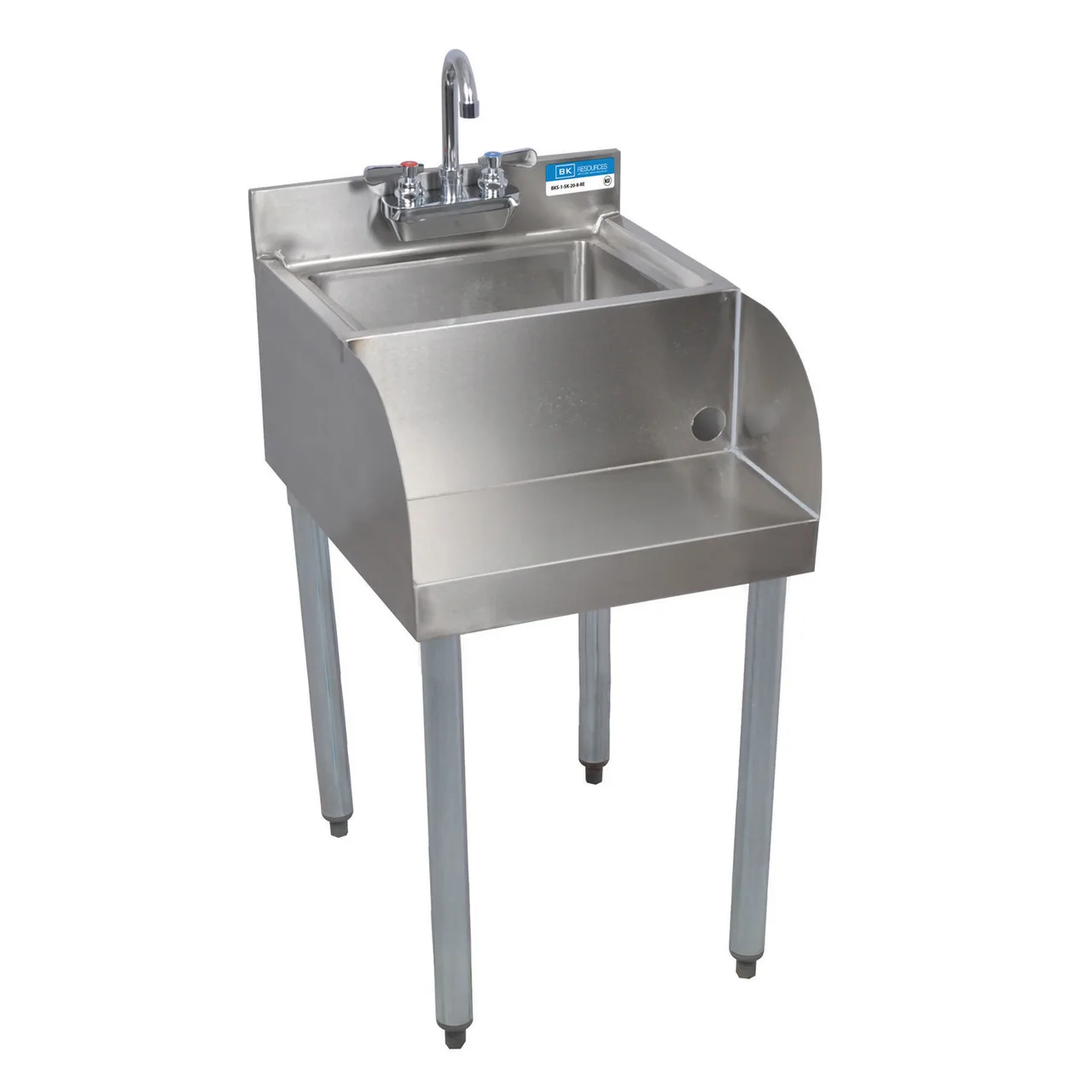 BK Resources 18" UB4-21-1410BSS-P-G Underbar Blender Station with Dump Sink