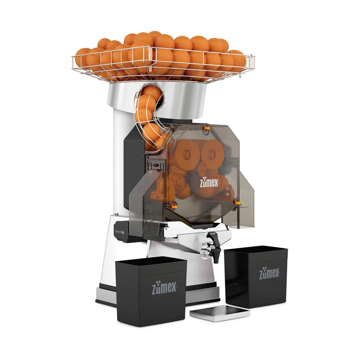 Zumex 08576 SPEED UP Stainless Steel and Plastic Citrus Juicer with Pulp Extractor Countertop Electric Speed Up Juicer