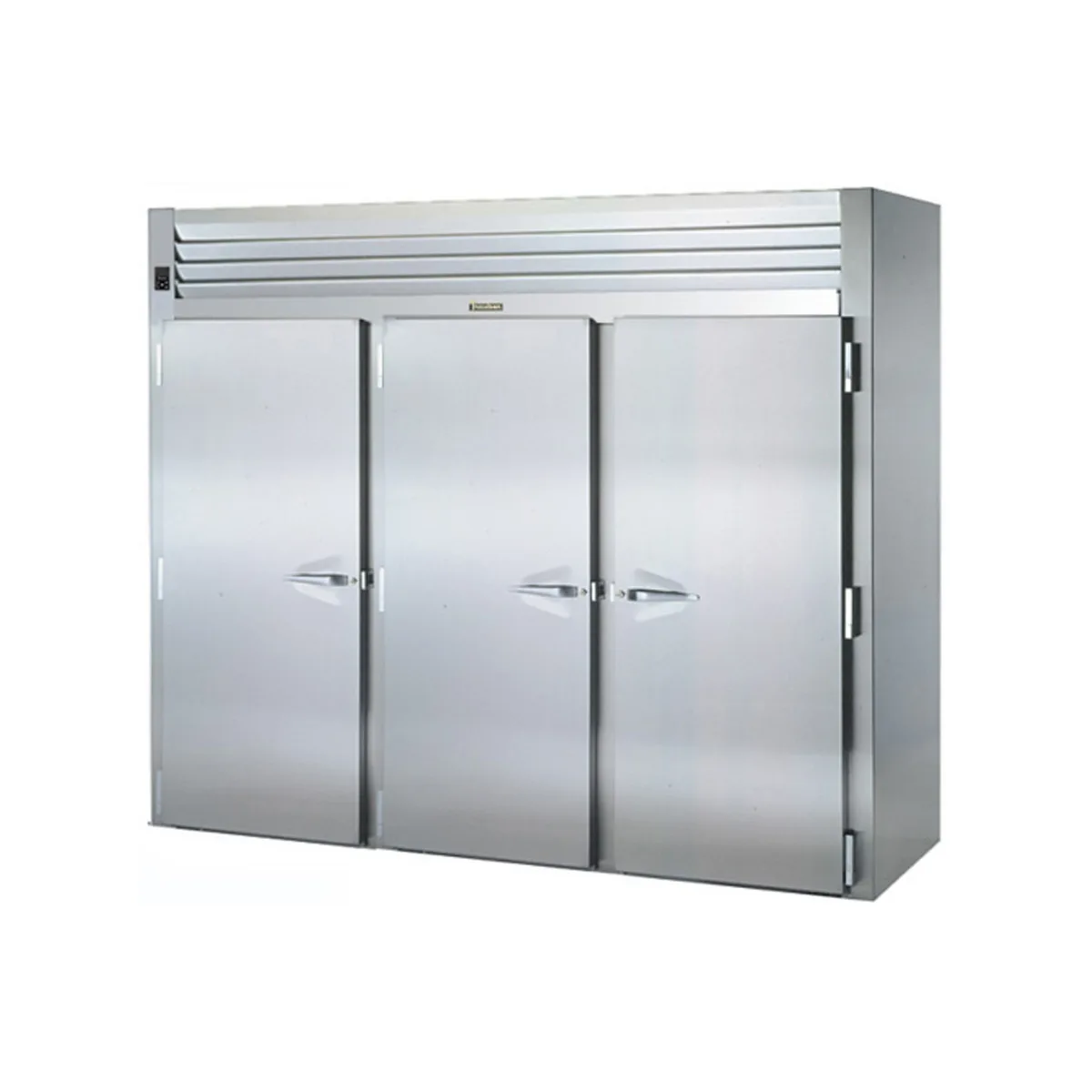 Traulsen RIF332LUT-FHS 100" 3-Solid Door Roll-In Freezer, Top Mounted, 111 cu. ft., Stainless Steel