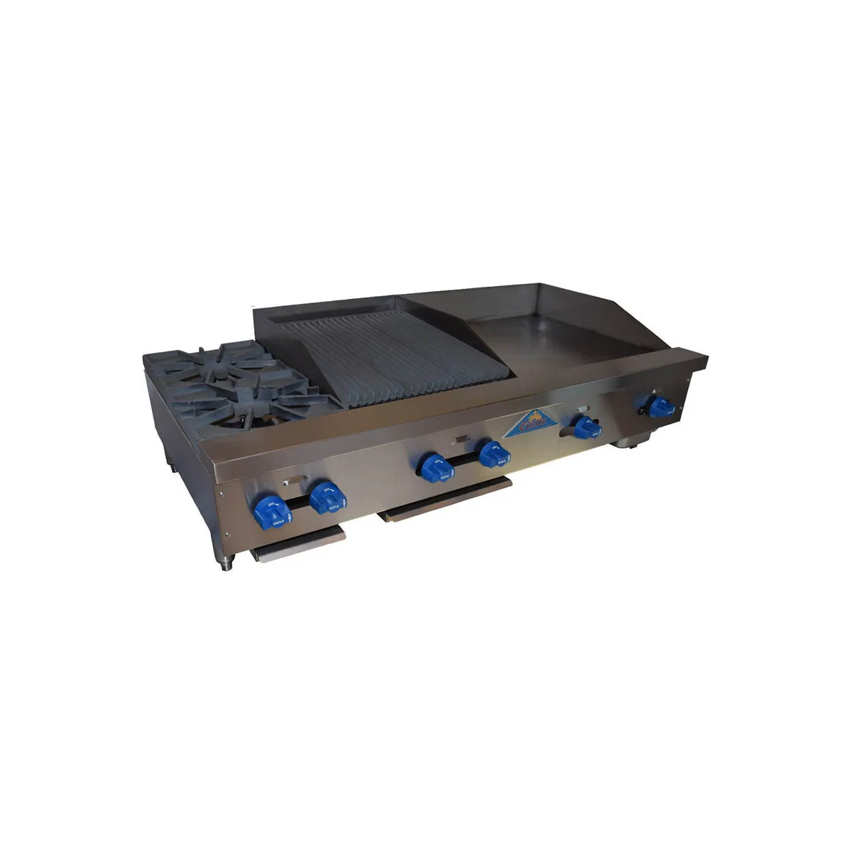 Comstock-Castle FHP60-18-1.5RB 60" Countertop Gas Griddle/Charbroiler Combination, 184.000 BTU