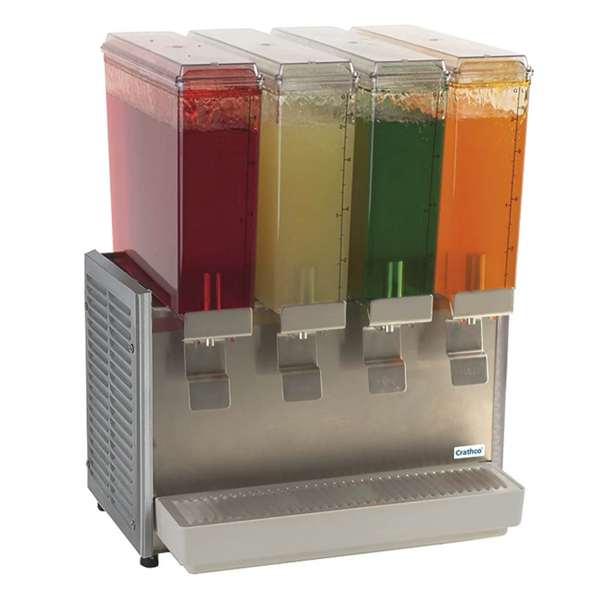Crathco E49-3 Classic Bubbler® Beverage Dispenser with 4 Bowls / Agitator - 2.4 Gal (each) - 720W