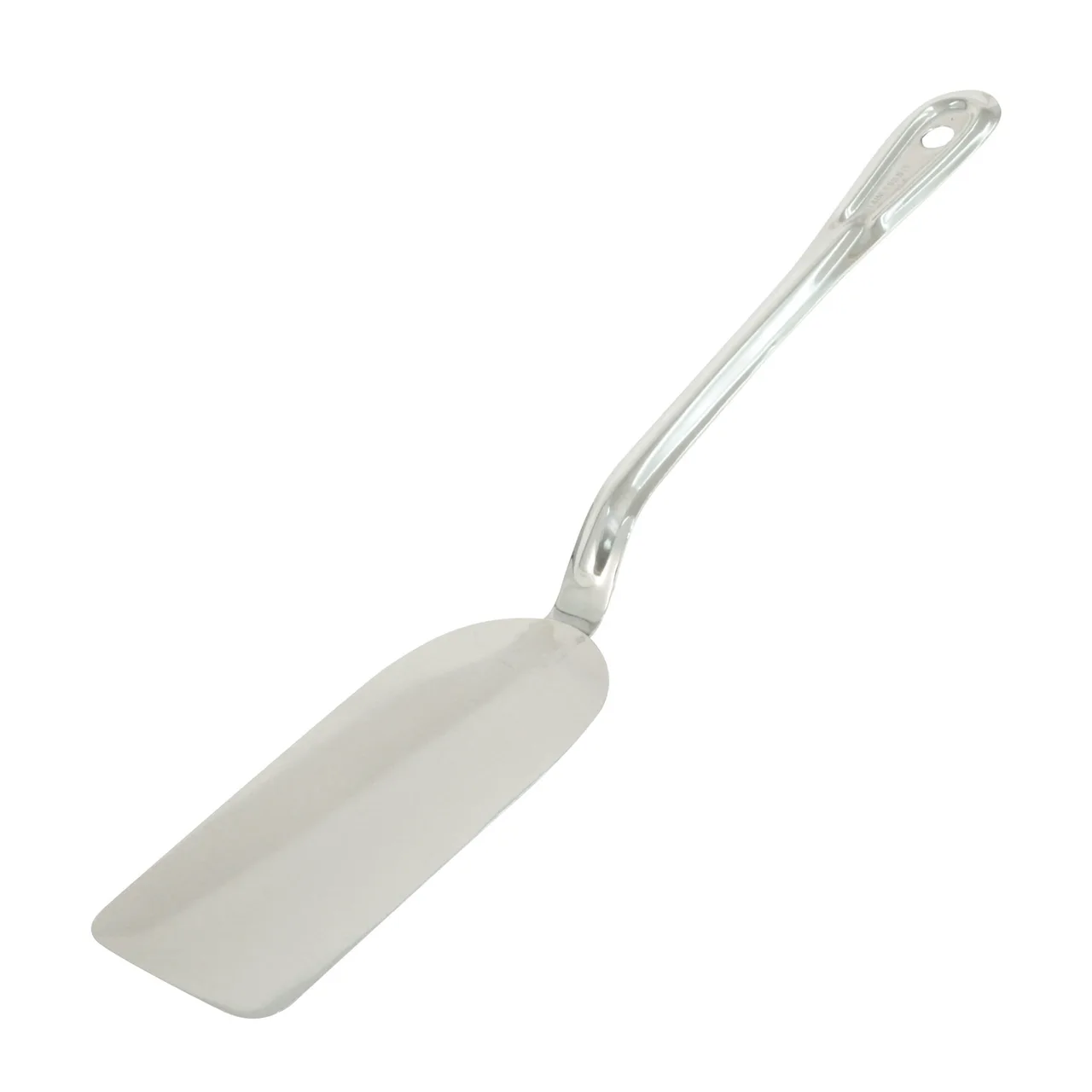 CAC China STNR-14S - 14"L Stainless Steel Solid Turner, Full‑Length Handle, Premium Kitchen Utensil