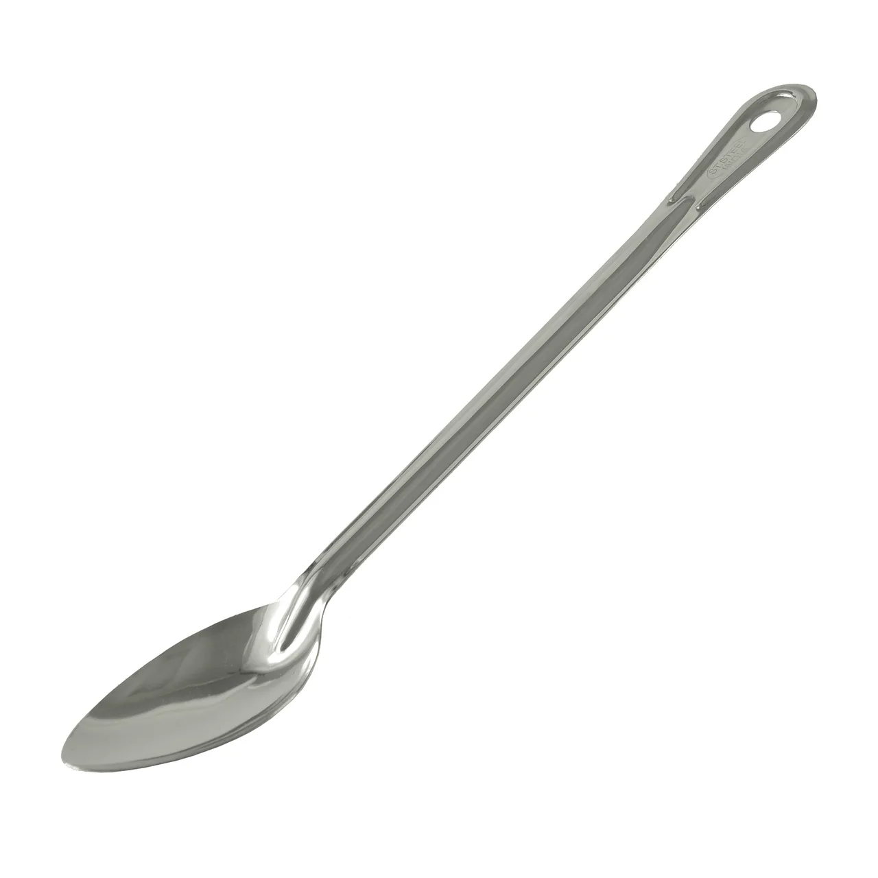 CAC China SBHS-15 Solid Stainless Steel Basting Spoon, 15" Long, 1.2mm Thick