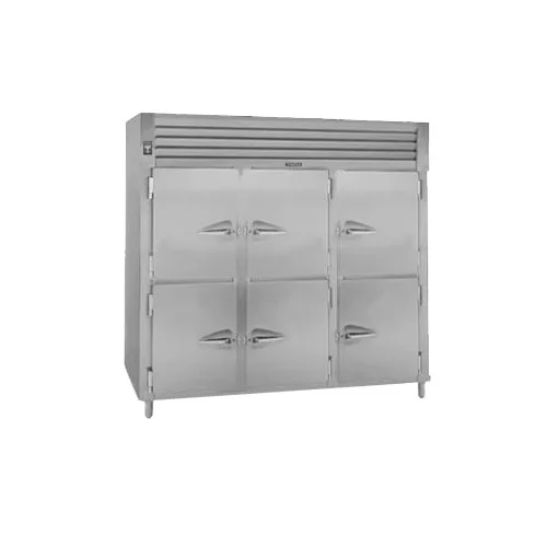 Traulsen AHF332WP-HHS 3-Section "Half-Height" 3-Door Solid Door Heated Holding Cabinet, Stainless Steel