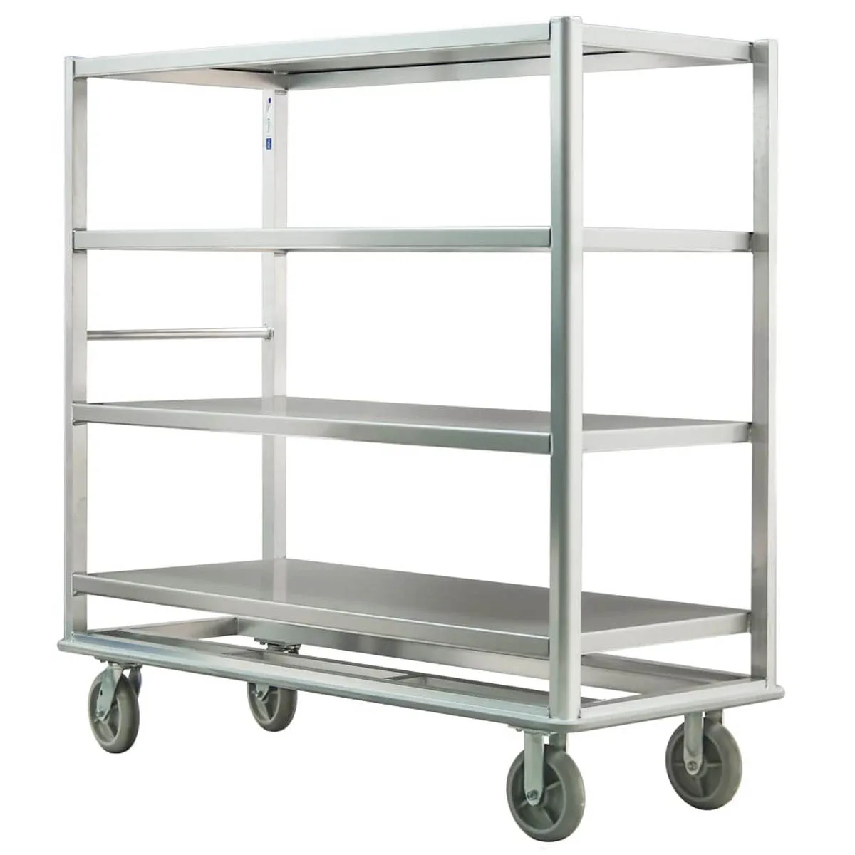 New Age 98182 Queen Mary Banquet Cart w/ (4) Solid Stainless Shelves, 14-1/2" Spacing