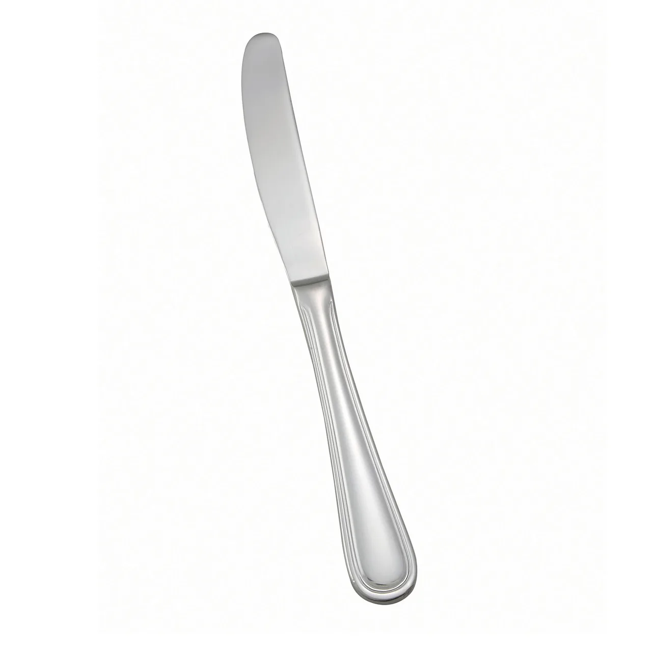 Winco 0030-15 9-1/4" Dinner Knife, 18/8 Stainless Steel, Hollow Handle, Mirror Finish - 1 Dozen