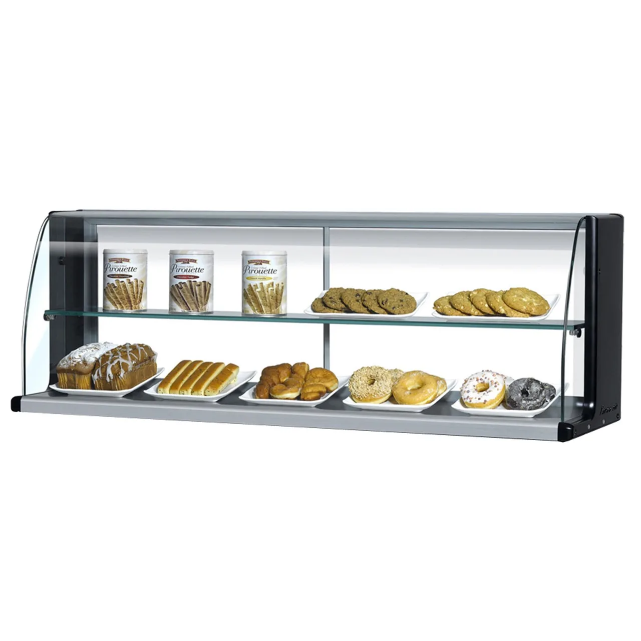 Turbo Air TOMD-75HW(B) 75" Full Service Non-Refrigerated Countertop Display Case