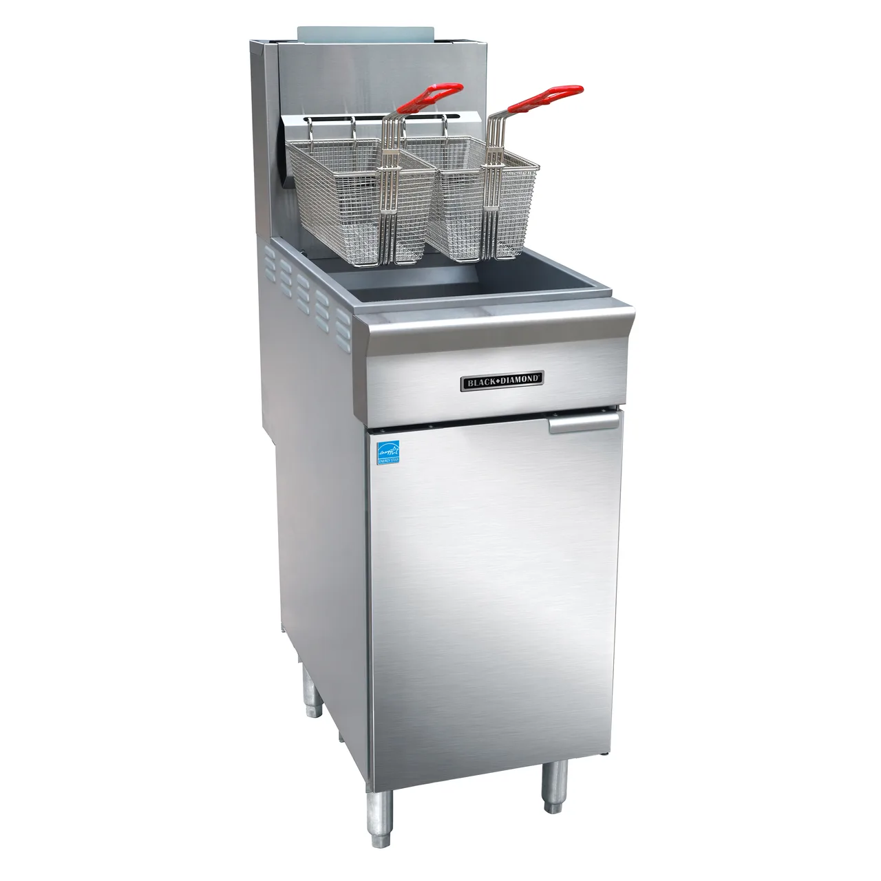 Black Diamond BDGF-ES35-LP 30" Floor Model Gas Fryer, 35 Ibs, 65,000 BTU, Liquid Propane, ENERGY STAR®