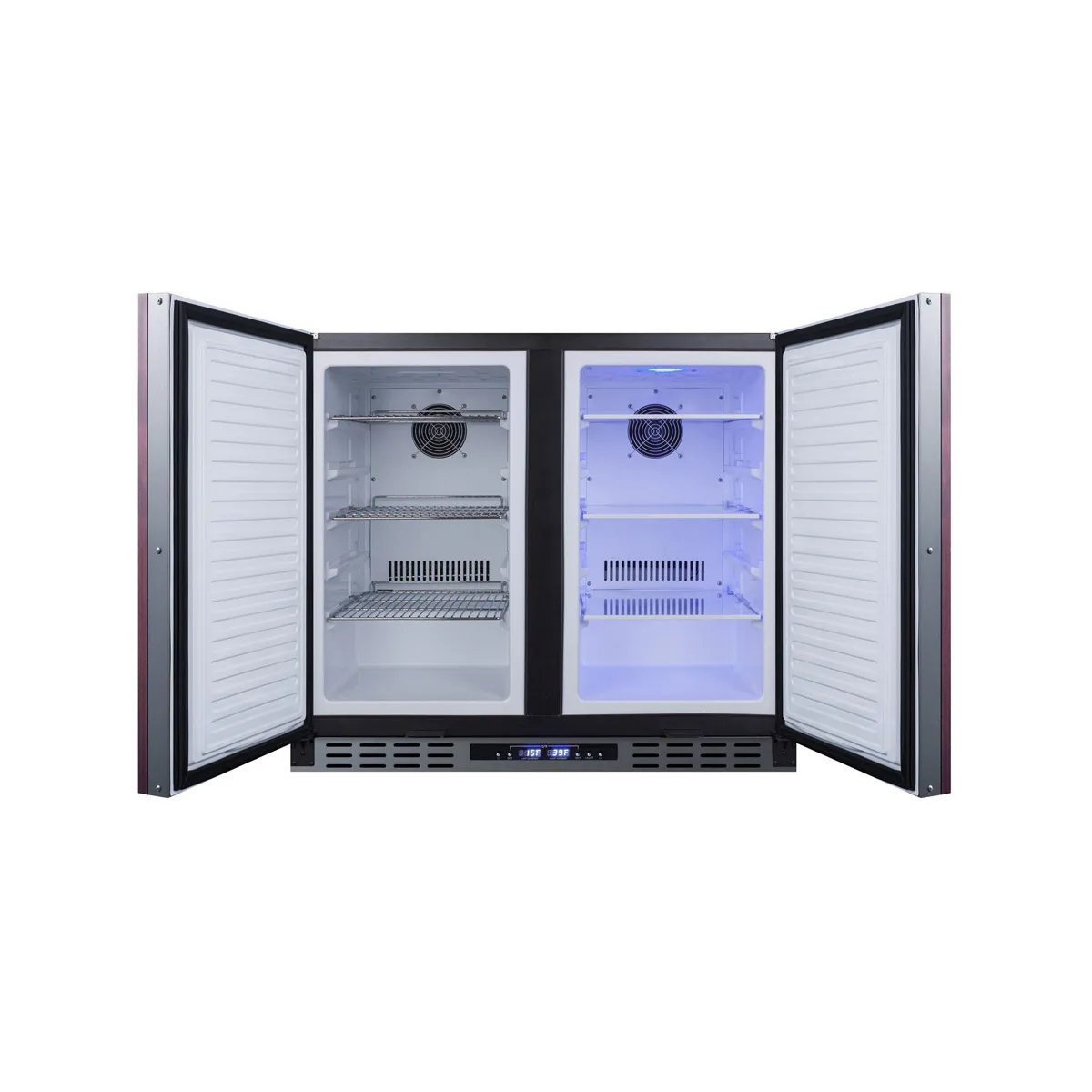 Summit FFRF36IFADA 36" Built-in or Freestanding Refrigerator Freezer in Black, Panel Ready Doors, ADA Compliant, 5.8 cu. ft.