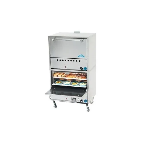 Comstock-Castle 2PO26 31" Double Deck Gas Pizza Oven - 30,000 BTU / Stainless Steel Exterior